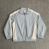 Rhude Grey White Color Block Track Jacket