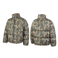 Thug Club Digital Camo Stand Collar Puffer Jacket, Unisex