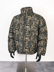 Thug Club Digital Camo Stand Collar Puffer Jacket, Unisex