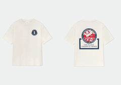 Rhude Chateau De Rhude Wine Label Dual‑Sided Oversized T‑Shirt Off‑White