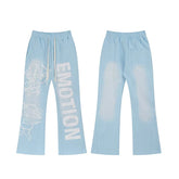 Mixed Emotion Light Blue Pants – Cupid Emotion Print