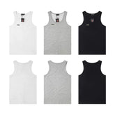 Thug Club Embroidered Logo U-Neck Tank Top, Y2K Gothic Sleeveless Vest