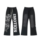 Mixed Emotion Black Pants – Cupid Emotion Print