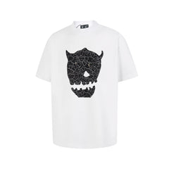 Thug Club Cracked Devil Skull Oversized T-Shirt, Unisex
